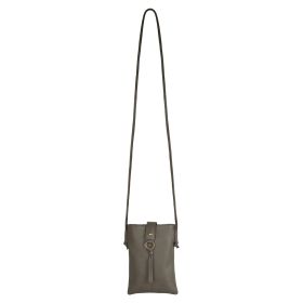 Jennie Small crossbody bag w/ slim strap closure & tassel - Ash Grey