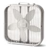 20" Classic Box Fan with Weather-Resistant Motor, 3 Speeds, 22.5" H, White, B20200, New