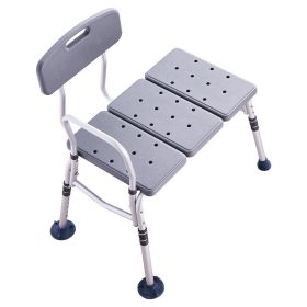 VEVOR Tub Transfer Bench for Bathtub, Adjustable Shower Seats for Adults, Lightweight Shower Bench for Elderly and Disabled