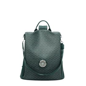 New peacock green shoulder bag fashion simple versatile leisure backpack this year's popular women's bags