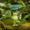 Outdoor garden decoration frog resin statue, courtyard decoration, outdoor courtyard decoration, female gardening gift