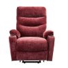 Liyasi Electric Power Lift Recliner Chair Sofa with Massage and Heat for Elderly, 3 Positions, 2 Side Pockets and Cup Holders, USB Ports