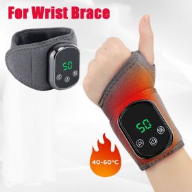 Electric Wrist Brace with Adjustable Hot Compress Vibration Massage Ankle Guard Band Carpal Tunnel Hand Foot Protection Tool (Color: For Wrist Massager)