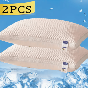 Cooling Breathable Tofu Pillows (Color: Pink)