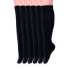 Tube Socks for Women and Men 6 Pairs Cotton Knee High Sport Socks Size 9 to 15