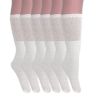 Tube Socks for Women and Men 6 Pairs Cotton Knee High Sport Socks Size 9 to 15