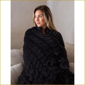 The Dreamer Blanket | For Stress & Anxiety | air conditioning quilt  Sofa Blankets Small Blankets Lunch Blankets Cozy And Warm Blanket Lightweight Sof (Color: Black)
