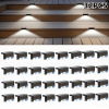 32PCS Decorative Light Solar Energy Waterproof and Dustproof Light Source Sensing Suitable for Shopping Malls Guardrails Decks Stairs Gardens Courtyar