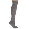 Men's Diabetic Knee High Socks 3 Pairs Non-Binding Cushioned Breathable Cotton for Swelling Sizes 9-15