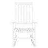Outdoor/Indoor Rocking Chair, Square Wooden Rocking Chair 68.5*86*115CM  RT