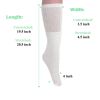 Tube Socks for Women and Men 6 Pairs Cotton Knee High Sport Socks Size 9 to 15