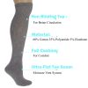 Men's Diabetic Knee High Socks 3 Pairs Non-Binding Cushioned Breathable Cotton for Swelling Sizes 9-15