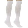 Men's Diabetic Knee High Socks 3 Pairs Non-Binding Cushioned Breathable Cotton for Swelling Sizes 9-15