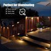 32PCS Decorative Light Solar Energy Waterproof and Dustproof Light Source Sensing Suitable for Shopping Malls Guardrails Decks Stairs Gardens Courtyar